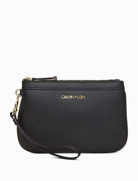 calvin klein wallet women's wristlet.